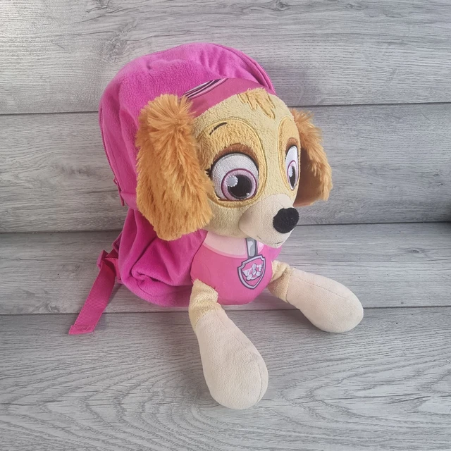 PAW PATROL SKYE 3D Plush Toy Backpack Bag Children's Pink Dog