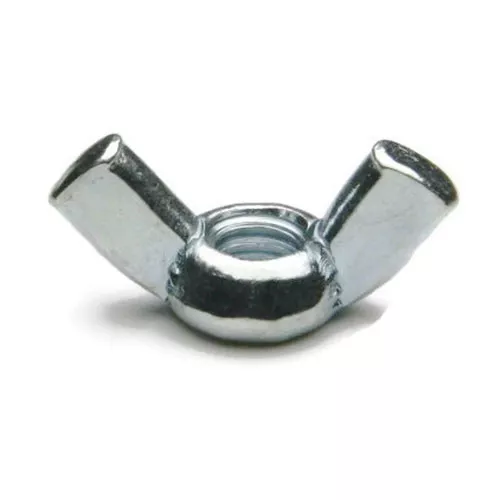 Wing Nut Zinc Plated Steel Nuts - 1/2"-13 UNC Coarse Thread - Qty-25