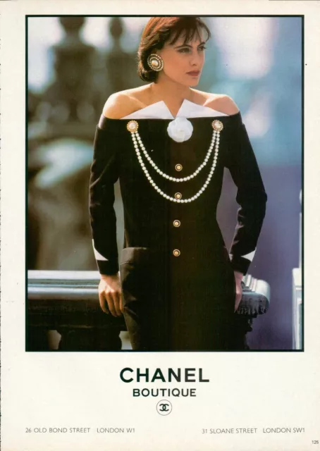 Chanel 1984 Inès de la Fressange — Publicité Ancienne