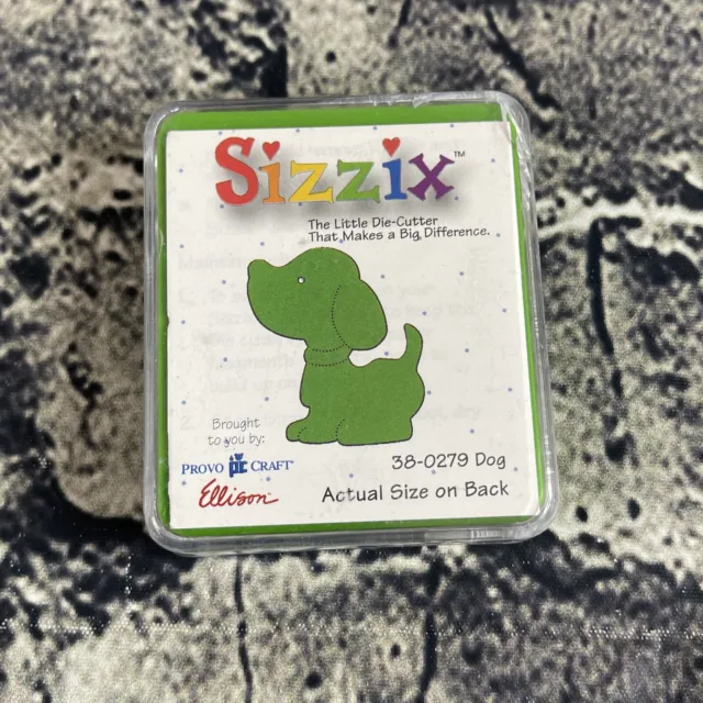 Sizzix PERRO pequeño troquel verde 38-0279 mascotas animales