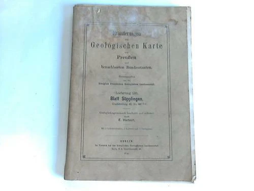 Erläuterungen zur Geologischen Karten von Preußen und benachbarten Bundesstaaten
