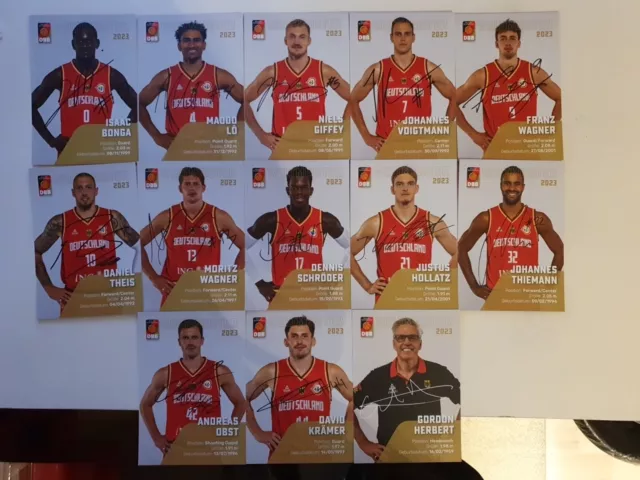 DBB Basketball Weltmeister 2023 Autogrammkarten