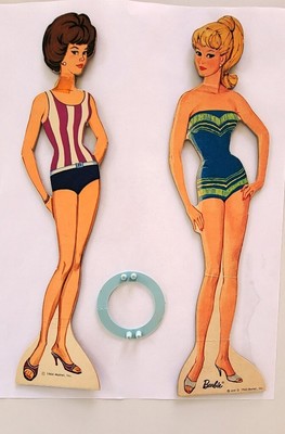 VINTAGE MATTEL 1963 BARBIE PAPER DOLLS and 1965 SKIPPER partial sets