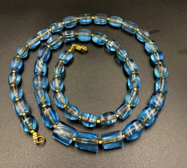 Beautiful Ancient Vintage Antique jewelry Rare Color Glass Beads Southeast Asia