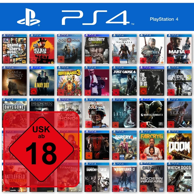 Funktionieren Ps3 Spiele Auf Der Ps4 PS4 / PLAYSTATION 4 Spiele-Wahl 🎮 Action 🚨 Shooter 💣 (alle Spiele USK