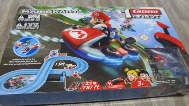 Mario Kart Slot Car Race Track Includes 2 Cars Mario, Carrera First Nintendo NEW