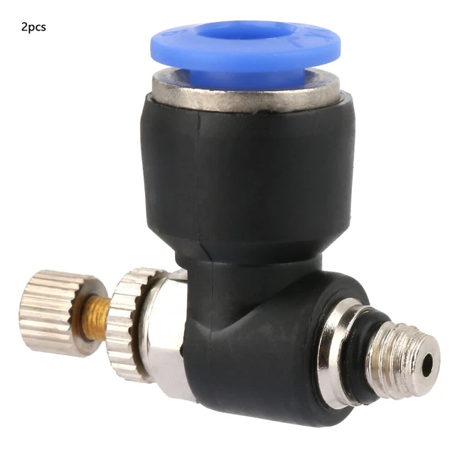 (SL6-M5) 2 pz Regolatore tubo tubo valvola tubo velocità aria