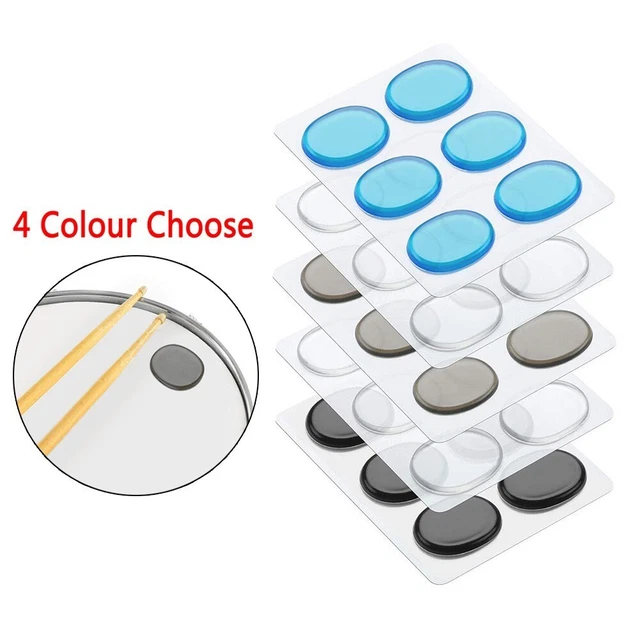 Non Toxic Drum Silencers 6 PCS Soft Drum Damper Gel Pads for Noise Reduction