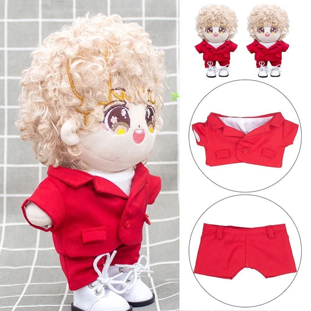 Idol Outfit Vestiti per bambole 20cm Vestiti di peluche Pantaloncini Top