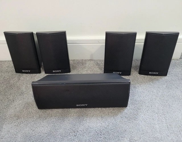 SONY SURROUND SOUND System 5 Speakers Black SSCT91 SSTS92 TV Computer