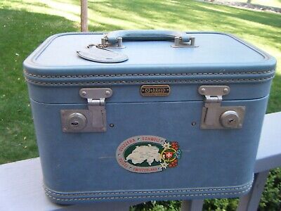 Vintage Oshkosh Luggage Suitcase Cosmetic Train Case Travel Decal