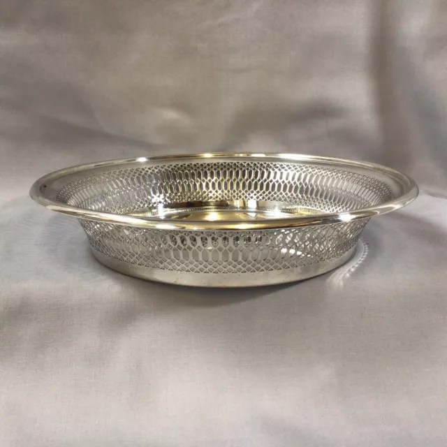 1918 Barker Brothers Chester Cesto del pane forato argento massiccio Art Déco. 253g