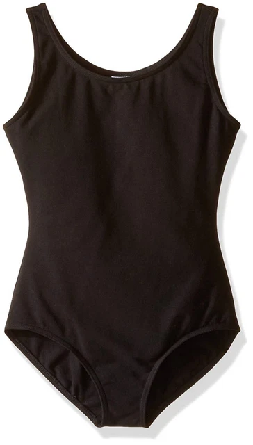 Capezio Little Girls' High Neck Tank Leotard, Black,, Black, Size Toddler (2-4)