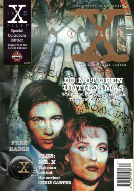 The X Files - Manga UK Comic - Issue 1 Special Collectors Edition w/badge - NEW
