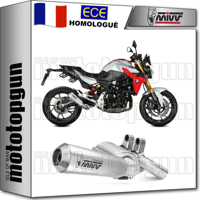 Escape Mivv X-M1 Homologado Para KTM 125 Duke 2017-2020 - Acero Negro, Incluye Tubo Primario Y DB-Killer Extraíble