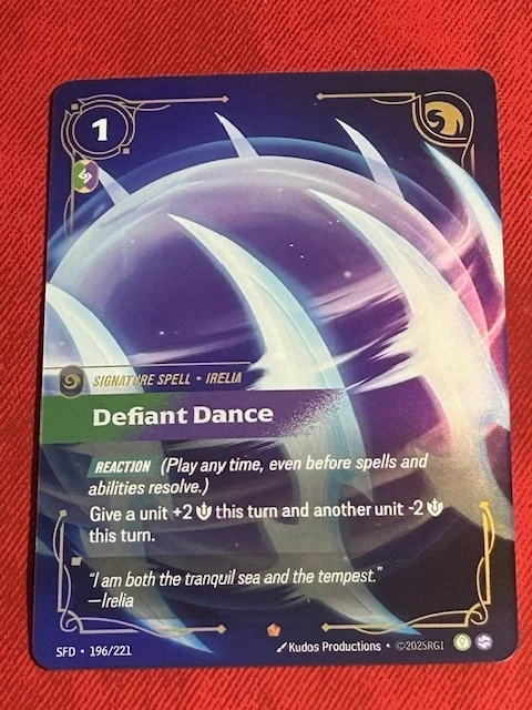 DEFIANT DANCE 196/221 - Riftbound Spiritforged English League of