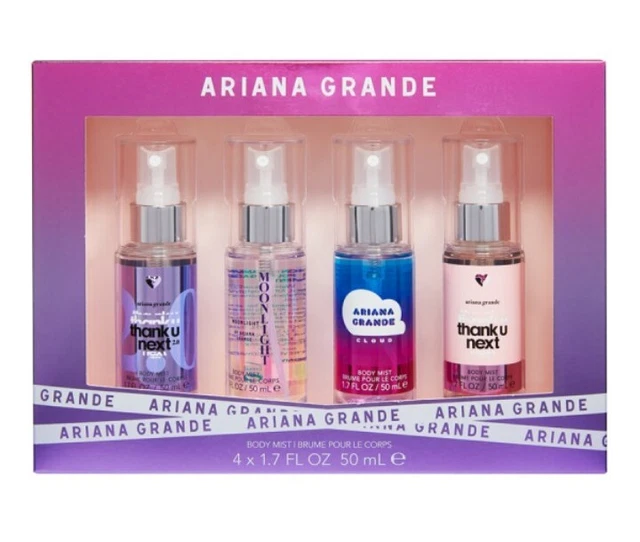 ARIANA GRANDE RARE 4pc Body Mist Gift Set Thank U Next & 2.0, Moonlight