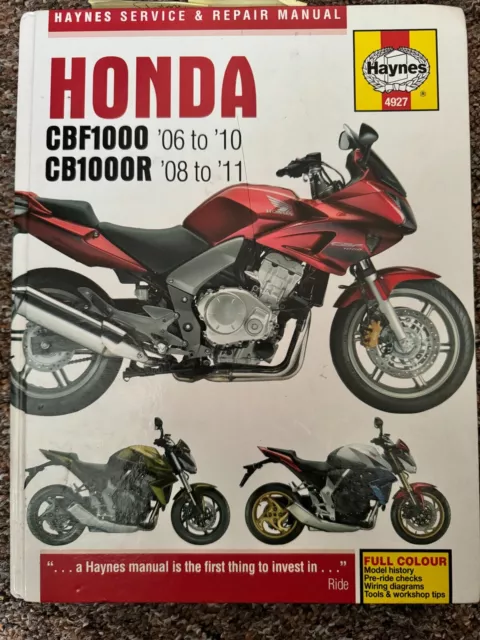 Honda CBF1000 (06-10),CBF1000F (11-17),CB1000R (08-17) Haynes Manual (Paperback)