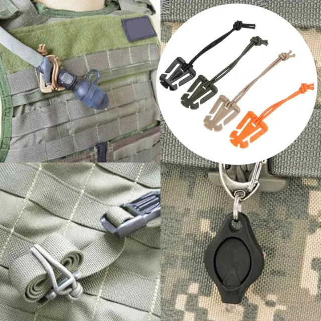Durable Molle Strap Carabiner Clip for Secure Backpack Attachment 5 Pieces