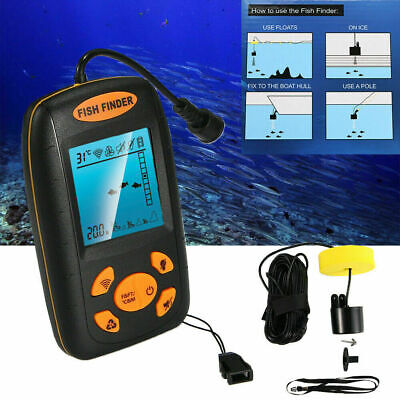 2.3'' 	 100m Portable Fish Finder Echo Sonar Alarm Sensor Transducer Fishfinder