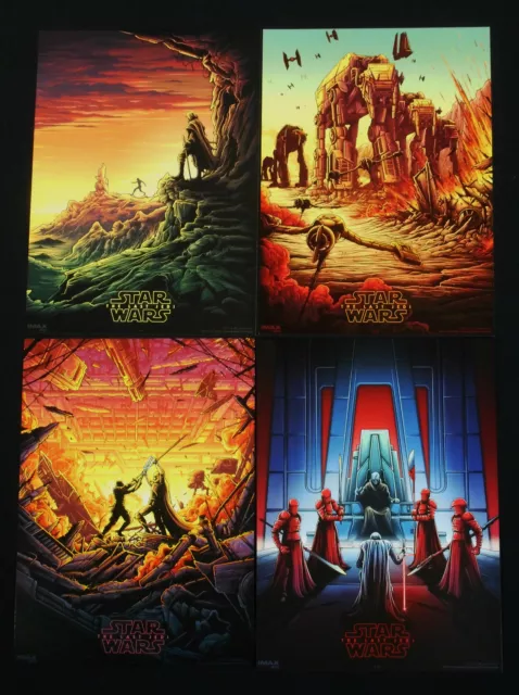 Star Wars: The Last Jedi 2017 * Exclusive Amc Imax Set Weeks 1-4  Movie Posters!