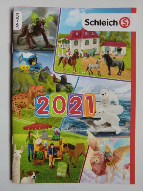  SCHLEICH TIERE PFERDE Katalog Januar - Juni 2018 1.Halbjahr Illustration 
