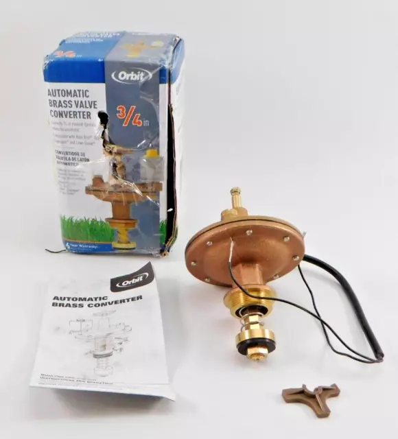 Orbit WaterMaster 57034 3/4-Inch Brass Auto Converter Valve (Broken Handle)