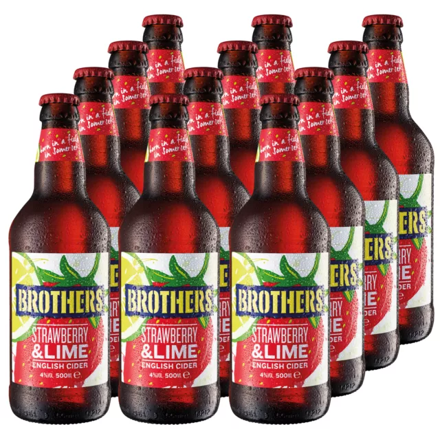 Brothers Strawberry & Lime Cider 12x500ml Großbritannien medium sweet