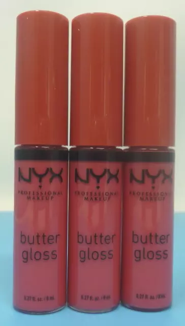 Nyx Butter Gloss Sorbet 8Ml 3 Pack