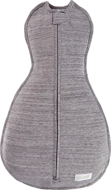 Woombie Original One-Step Baby swaddle 0-3M/5-13Lbs – Gray