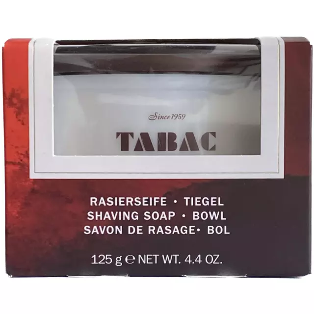 Jabón de Afeitar Original Tabaco con Tazón de Cerámica Blanca 125g En Caja