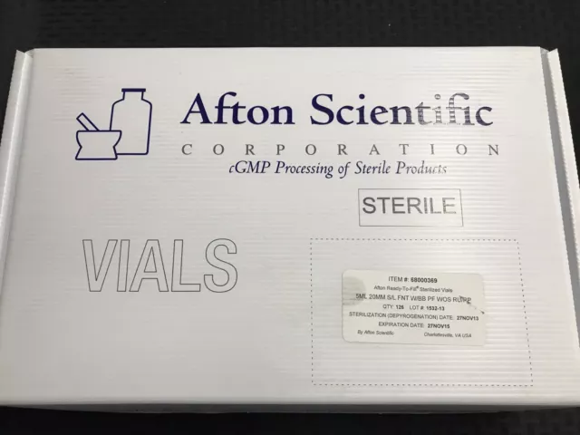 (126/Pack) AFTON WEST 5mL Ready-to-Fill Vials With Blow Back 20mm 68000369