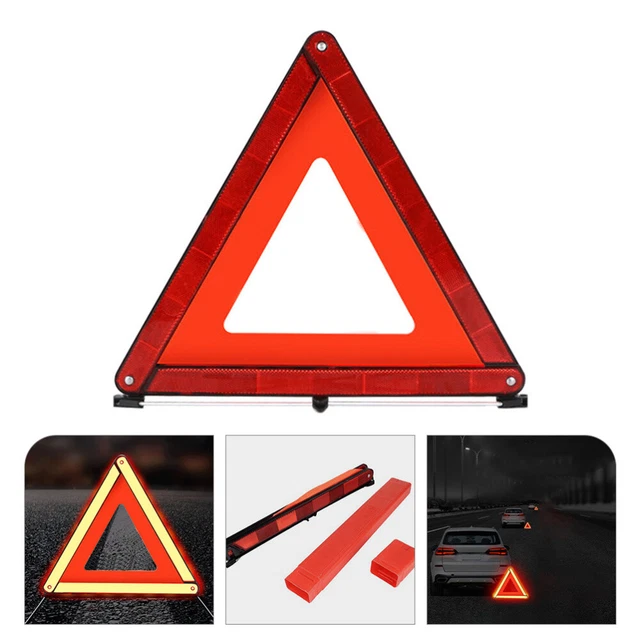 Triangolo di sicurezza pieghevole riflettore triangolo di avvertimento targa di avvertimento