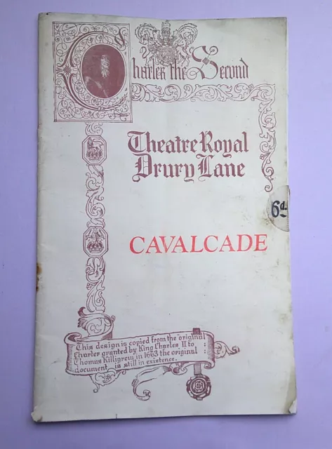 Vintage Theatre Programme Noel Cowards's 'Cavalcade' 1932?