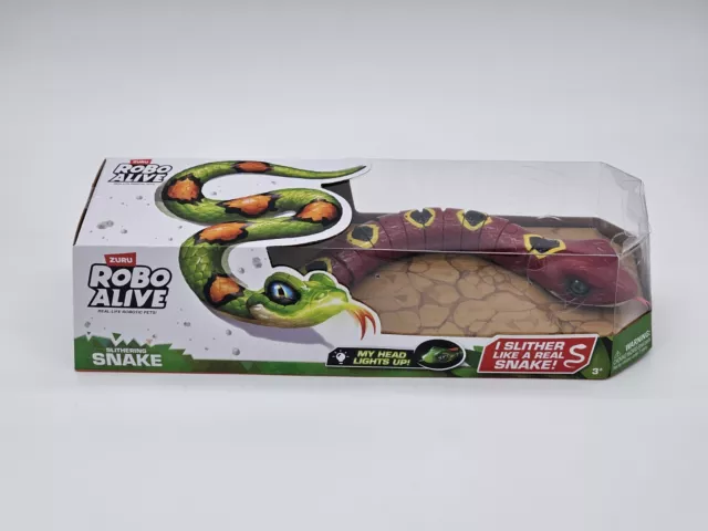 Robo Alive Slithering Snake Battery-Powered Robotic Toy RED by Zuru BRAND NEW