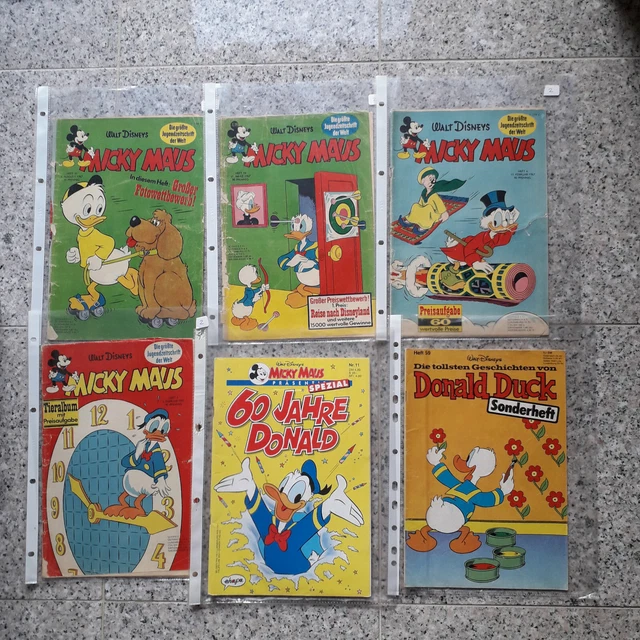 Micky Maus Konvolut 6 Hefte 1967