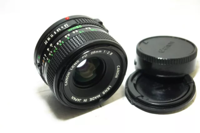 Canon Fd 28mm f2.8 Objetivo Para AE-1 Programa F 1n A-1 35mm SLR Película Cámara