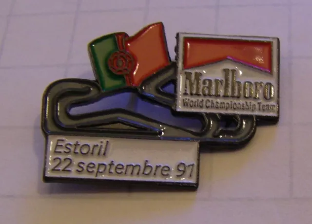 AYRTON SENNA WORLD CHAMPION 1991 2nd ESTORIL CIRCUIT Formula 1 F1 vintage pin