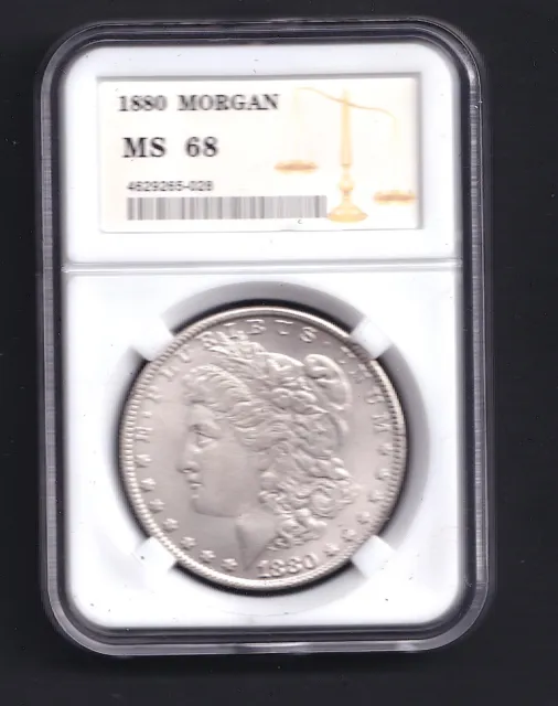 1880 MORGAN MS 68 Mint State Uncirculated American Silver Dollar C0py coin