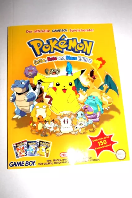 POKEMON Gelbe, Blaue und Rote Edition - original NINTENDO Spieleberater NEU!