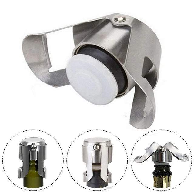 Tappi da vino eleganti e pratici in acciaio inox perfetti per gli amanti del vino