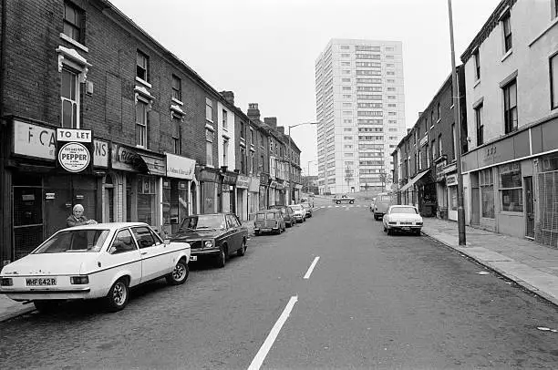 Street Scene Ladywood Birmingham 1977 Old Photo 2