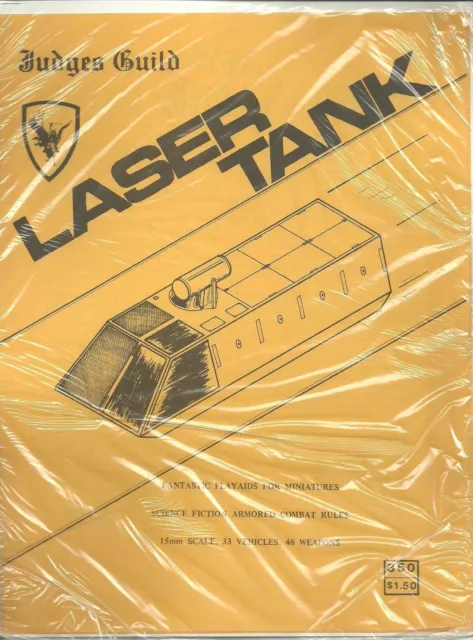 TRAVELLER  Laser Tank- Game aid and Rules Supplement  Judges Guild shrink FS