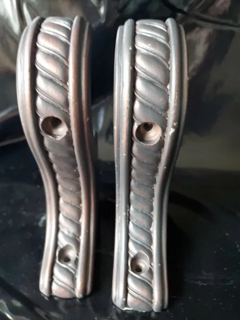 Bronze Color Curtain Rod Drapery Holders 1 Pair Beautiful