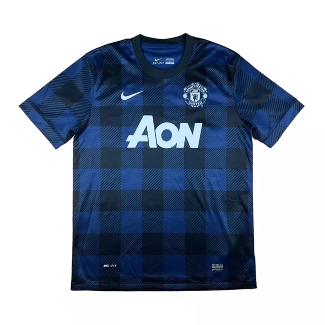 Manchester United 2013-14 Auswärts Trikot "L" Nike "AON" away shirt Man utd