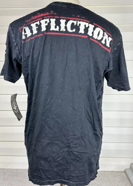 AFFLICTION Men's T-Shirt XL Extra Large DIVIO Tee Biker NWT 2