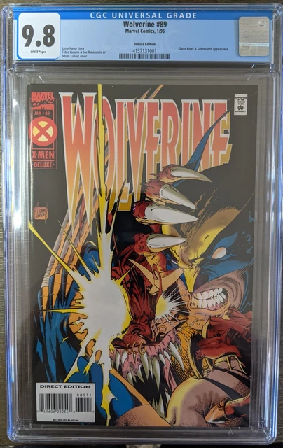 Wolverine #89 - Cgc 9.8 - Deluxe Edition - Variant - Sabretooth Appearance