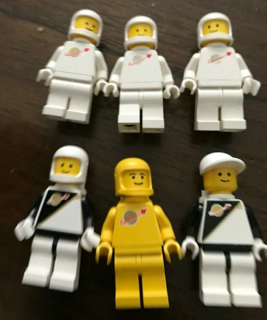 LOT OF 6 Vintage Lego Minifigures Space Series 1980's Pilot Astronaut ...