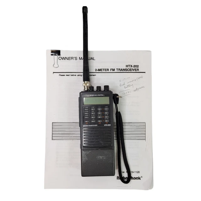 REALISTIC RADIO SHACK HTX202 VHF FM Transceiver Meter Ham Radio 67.