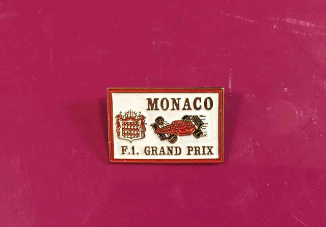 Broche Metal F1 Formule 1 Formula 1 Formel 1 Ferrari Grand Prix Monaco Rare